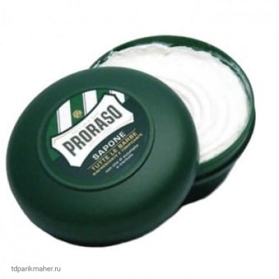 Мыло для бритья с экстрактом эвкалипта и ментола Proraso Green Line Refreshing Soap 150 мл.